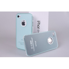Чохол накладка для iPhone 4/4s бирюзовая