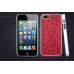 Чехол iPhone 5 GGMM Genuine leather Glamour Dot Red
