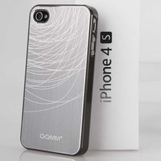 Накладка-Чохол для iPhone 4s GGMM Engrave-Lines Grey / grey
