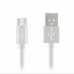 Кабель 2 м microUSB 3.0 для заряджання Maimi white