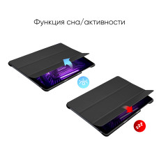 Чохол AIRON Premium для Lenovo Tab M10 HD (2nd Gen) TB-X306F із захисною плівкою і серветкою Black 
