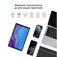 Чохол AIRON Premium для Lenovo Tab M10 HD (2nd Gen) TB-X306F з Bluetooth клавіатурою Black 