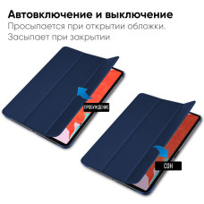 Чехол AIRON Premium для iPad Pro 12.9 с защитной пленкой и салфеткой Midnight Blue Чехол AIRON Premium для iPad Pro 12.9 с защитной пленкой и салфеткой Midnight Blue