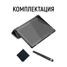 Чехол AIRON Premium для Lenovo TAB M10 TB-X605F / TB-X605L 2019 10.1 с защитной пленкой и салфеткой Black
