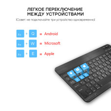 Чехол AIRON Premium для Samsung Galaxy Tab S6 10.5'' 2019 (SM-T865) с Bluetooth клавиатурой Black