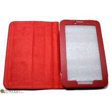 Чехол Lenovo A3000 Leather case red