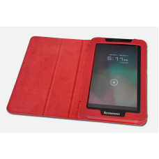 Чехол Lenovo pad A5000-E Leather case red