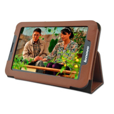 Чехол Lenovo pad A5000-E Leather case brown Чехол Lenovo pad A5000-E Leather case brown