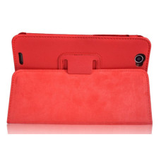 Чехол Lenovo pad A5000-E Leather case red