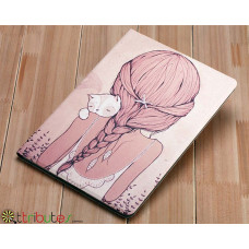 Чохол Apple iPad pro 9.7 Print book cover girl and cat