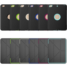 Чохол Apple iPad 2017 2018 9.7 Armor origami book cover black-apple green Чохол Apple iPad 2017 2018 9.7 Armor origami book cover black-apple green