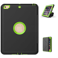 Чохол Apple iPad 2017 2018 9.7 Armor origami book cover black-apple green Чохол Apple iPad 2017 2018 9.7 Armor origami book cover black-apple green