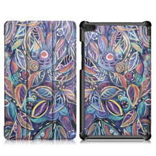 Чехол Lenovo Tab E8 TB-8304F 8304N 8.0 Print ultraslim leaves