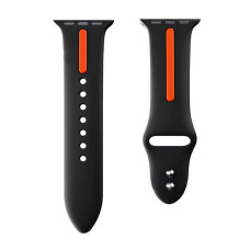 Ремешок Apple Watch Line Sport Band black-orange