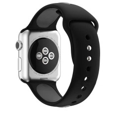 Ремешок Apple Watch Line Sport Band black-grey Ремешок Apple Watch Line Sport Band black-grey