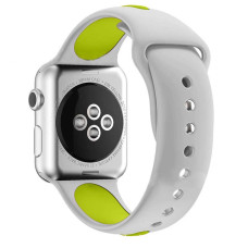 Ремешок Apple Watch Line Sport Band grey-apple green