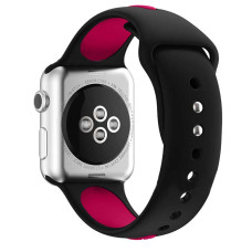 Ремешок Apple Watch Line Sport Band black-rose red