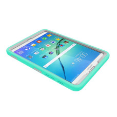 Чехол Samsung Galaxy Tab S2 9.7 SM-t819 t813 t810 t815 Armor gum book cover mint green-grey