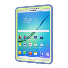 Чехол Samsung Galaxy Tab S2 9.7 SM-t819 t813 t810 t815 Armor gum book cover dark blue-apple green