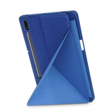Чохол Samsung Galaxy Tab S8 Plus 12.4 2022 SM-X800 SM-X806 Textile origami ultraslim dark bue