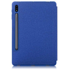 Чохол Samsung Galaxy Tab S8 Plus 12.4 2022 SM-X800 SM-X806 Textile origami ultraslim dark bue