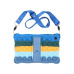 Чехол Oppo pad air 10.36 2022 Silicone pop it rainbow blue