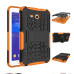 Чохол Samsung galaxy tab 3 lite t110 t111 t116 Armor cover black-orange