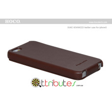 Чохол iPhone 5 & 5s Hoco Leather Case Duke Flip Top Brown Чохол iPhone 5 & 5s Hoco Leather Case Duke Flip Top Brown