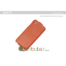Чохол iPhone 5 & iPhone 5 s Hoco Leather Case Duke Flip Top Orange Чохол iPhone 5 & iPhone 5 s Hoco Leather Case Duke Flip Top Orange