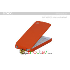 Чохол iPhone 5 & iPhone 5 s Hoco Leather Case Duke Flip Top Orange Чохол iPhone 5 & iPhone 5 s Hoco Leather Case Duke Flip Top Orange