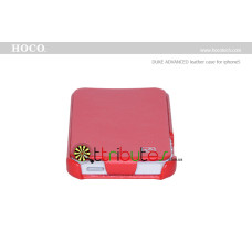 Чехол iPhone 5 & iPhone 5 s Hoco Leather Case Duke Flip Top Red Чехол iPhone 5 & iPhone 5 s Hoco Leather Case Duke Flip Top Red