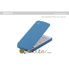 Чохол iPhone 5 & 5s Hoco Leather Case Duke Flip Top Blue Чохол iPhone 5 & 5s Hoco Leather Case Duke Flip Top Blue