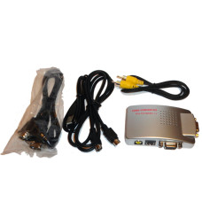 PC Laptop VGA to TV Signal Converter Box PC Laptop VGA to TV Signal Converter Box