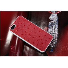 Чехол iPhone 5 GGMM Genuine leather Glamour Dot Red Чехол iPhone 5 GGMM Genuine leather Glamour Dot Red