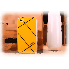 Чехол Накладка iPhone 4/4s HHMM желтая Чехол Накладка iPhone 4/4s HHMM желтая