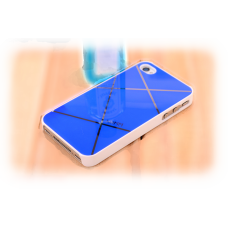 Чехол накладка iPhone 4/4s HHMM синяя Чехол накладка iPhone 4/4s HHMM синяя