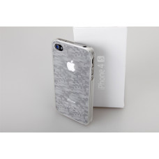 Накладка-Чохол для iPhone 4s GGMM Digtal Crystal White