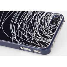 Накладка-чехол для iPhone 4s GGMM Engrave-Lines Blue / blue Накладка-чехол для iPhone 4s GGMM Engrave-Lines Blue / blue