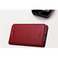 Книжка-чехол на iPhone 5 & 5s GGMM Genuine Leather Kiss wine red Книжка-чехол на iPhone 5 & 5s GGMM Genuine Leather Kiss wine red